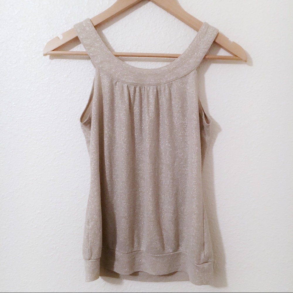 Old Navy Gold Shimmer Tank